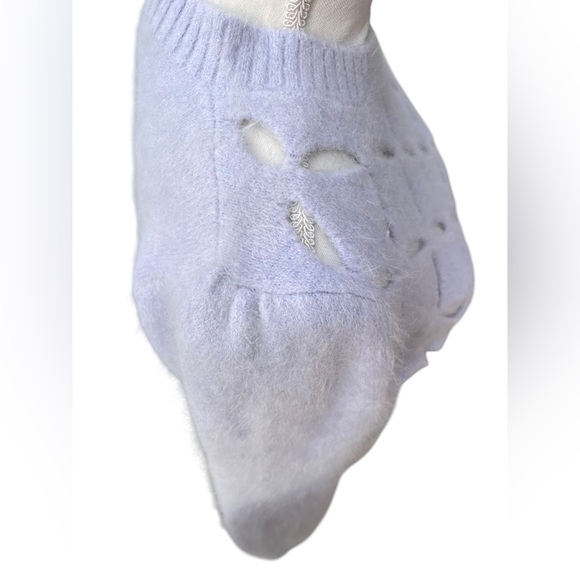 Kerisma Shekere Angora Blend Cutout Sweater Lilac M/L - Picture 7 of 13